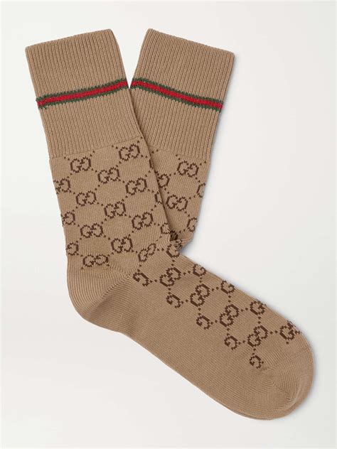 fake gucci socks brown|gucci ankle socks men.